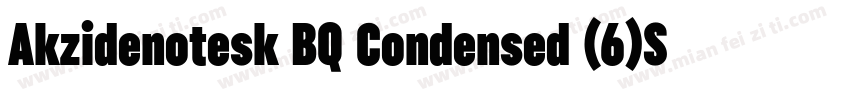 Akzidenotesk BQ Condensed (6)Sam字体转换